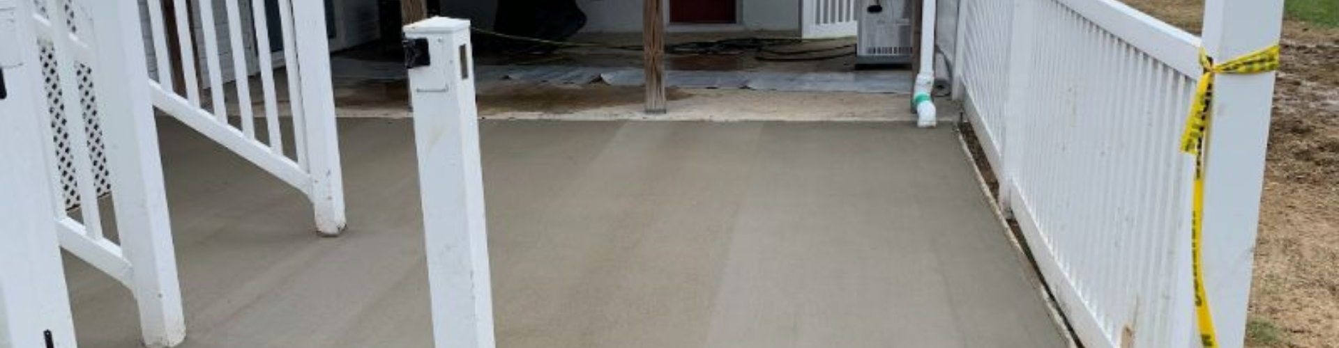 concrete under the house